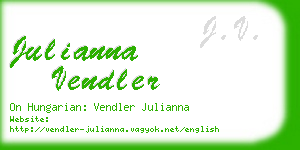 julianna vendler business card